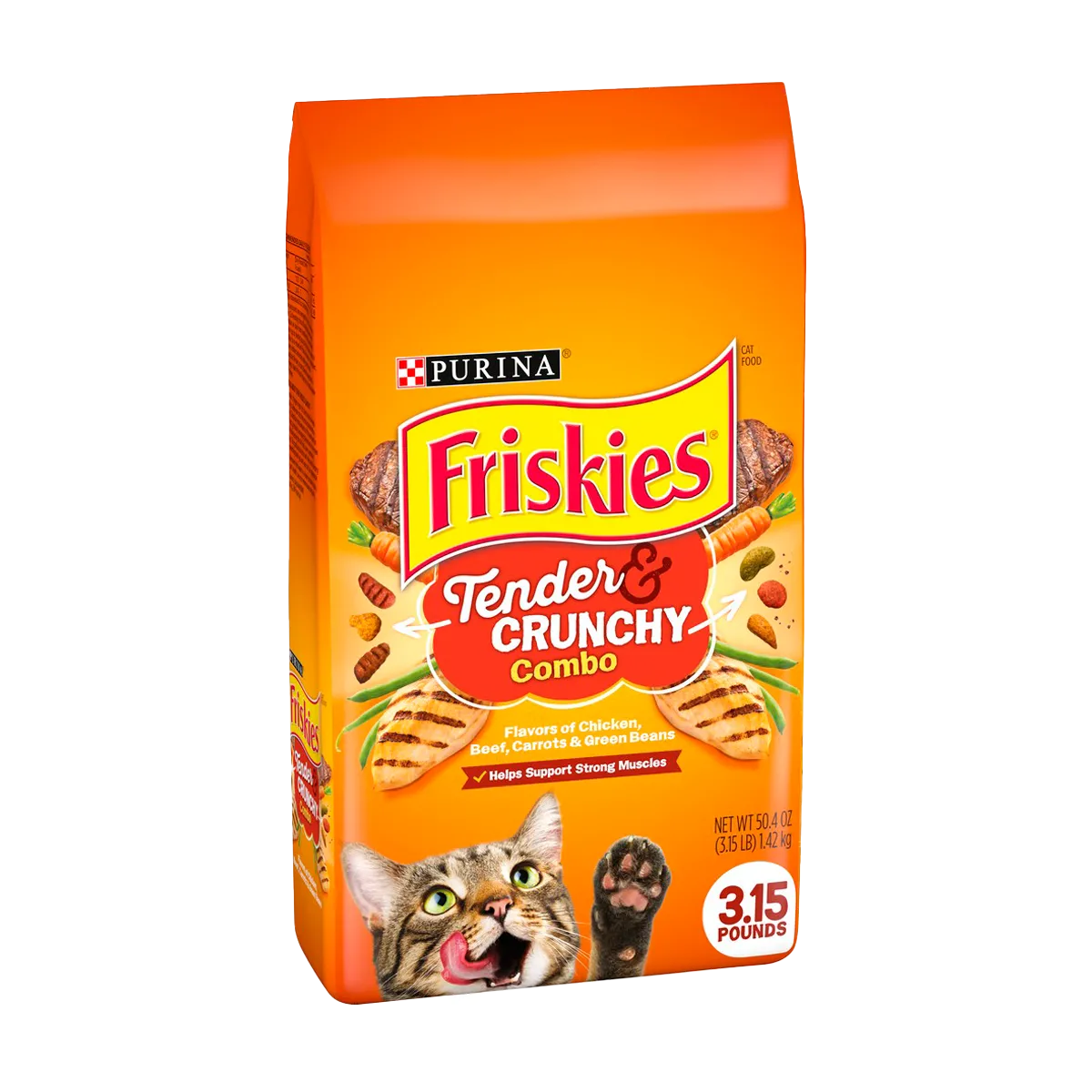 Friskies Dry Cat Food Tender Crunchy Combo